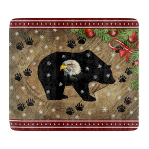 Planche À Découper Noël Black Oear Bald Eagle Wilderness