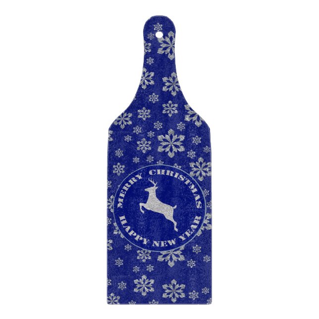 Planche À Découper Noël de flocon de neige de renne (Devant)