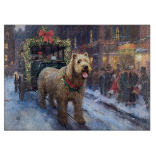 Planche À Découper Noël de la saison festive du Terrier Wheaten