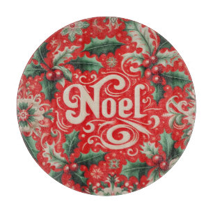 Planche À Découper Noel de Noël Rouge et Vert