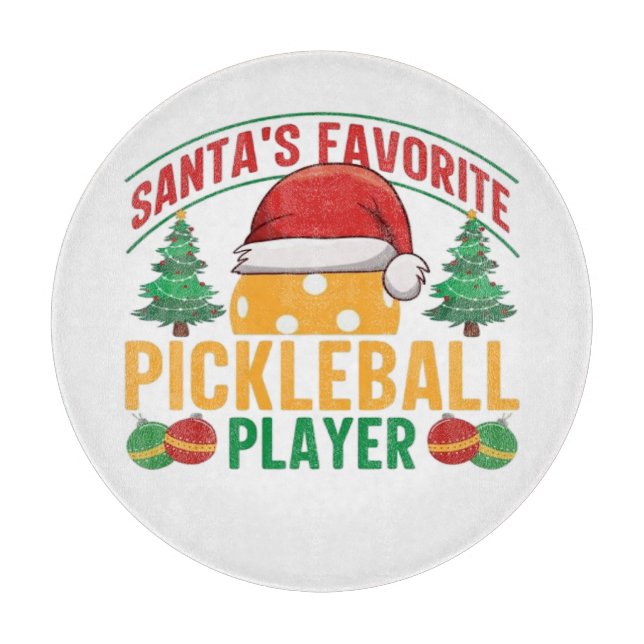 Planche À Découper Noël de Pickball (Devant)