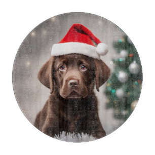 Planche À Découper Noël du Labrador au chocolat