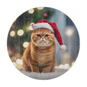 Planche À Découper Noël Exotique Shorthair