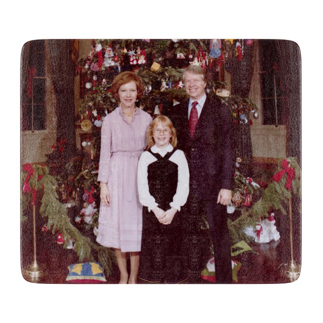 Planche À Découper Noël Président James Jimmy Carter Maison Blanche (Devant)