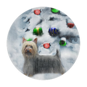 Planche À Découper Noël Silky Terrier