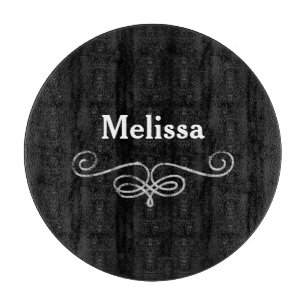 Planche À Découper Noir et argent