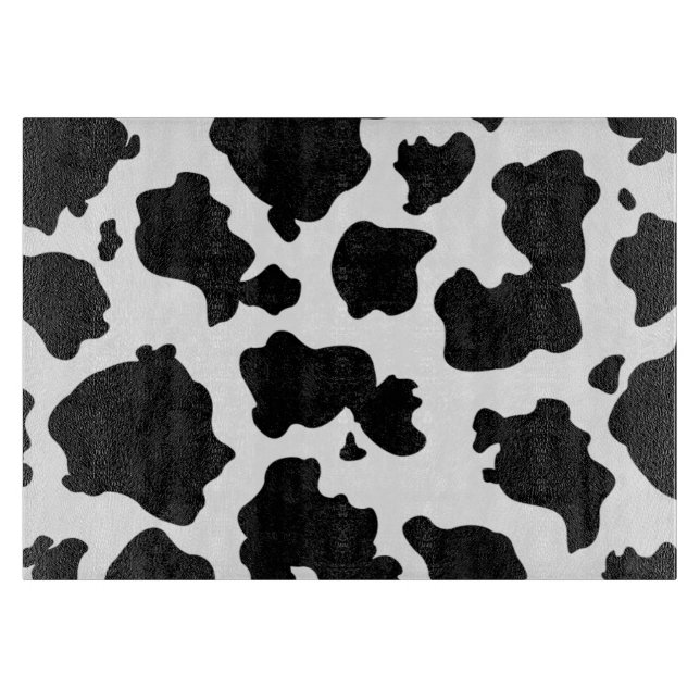 Planche à découper noire et blanche d'impression (Devant)