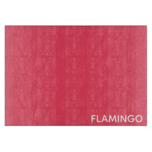 Planche À Découper Nom de couleur rose Flamant rose
