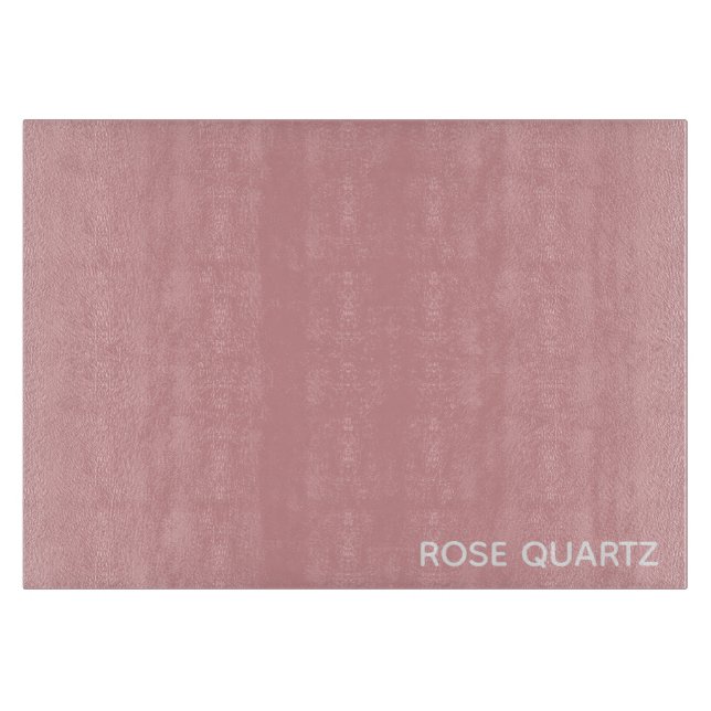 Planche À Découper Nom de couleur rose quartz rose (Devant)