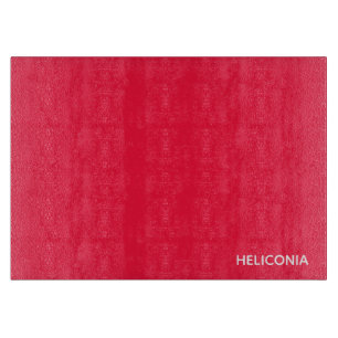 Planche À Découper nom de couleur rouge d'Heliconia