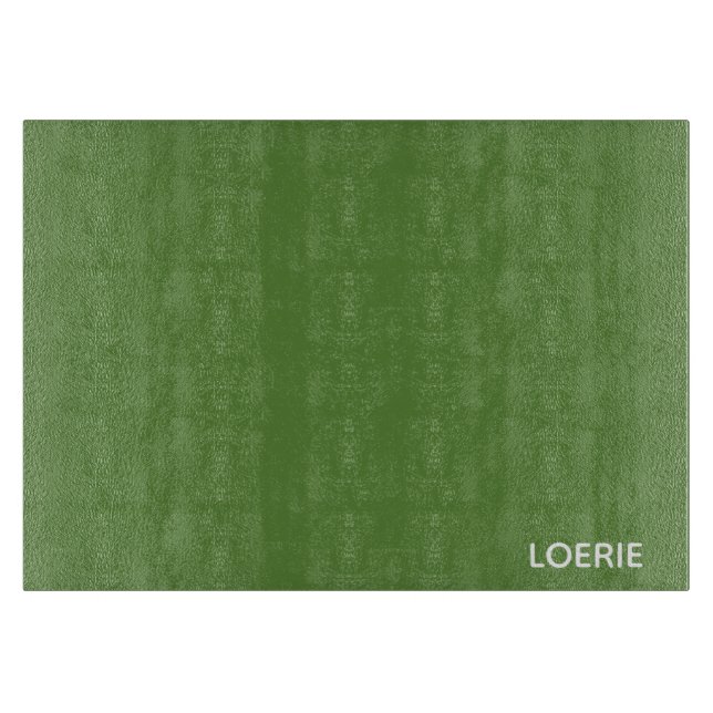 Planche À Découper nom de couleur vert Loerie (Devant)