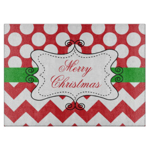 Planche À Découper Nom de famille de vacances de Noël