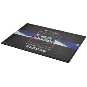 Planche À Découper Nom personnalisé, diplôme de l'Académie de poli