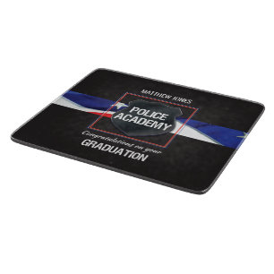 Planche À Découper Nom personnalisé, diplôme de l'académie de police