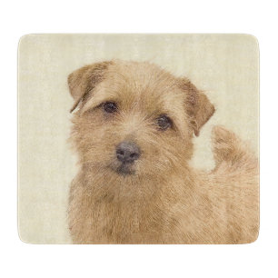 Planche À Découper Norfolk Terrier Peinture - Art Chien original