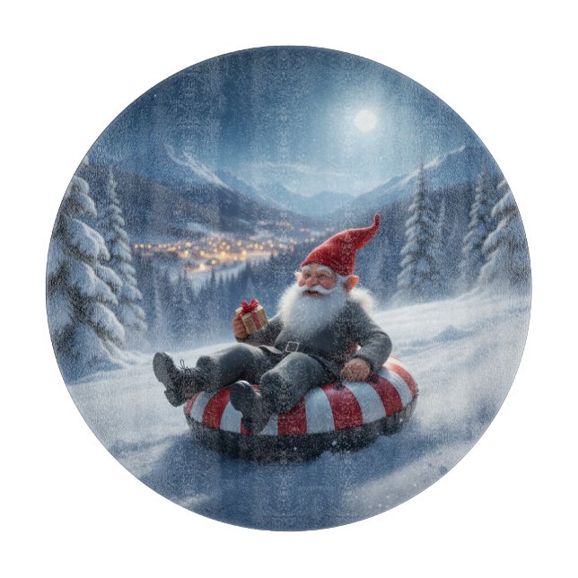 Planche À Découper Norwegian Nisse Sledding, Cutting Board (Devant)