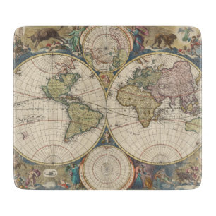 Planche À Découper Novissima Totius Terrarum Orbis Tabula