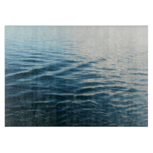 Planche À Découper Nuances d'eau bleue Photographie de la nature Abst