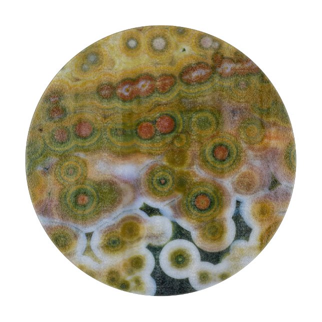 Planche À Découper Océan Jasper de couleur jaune (Devant)