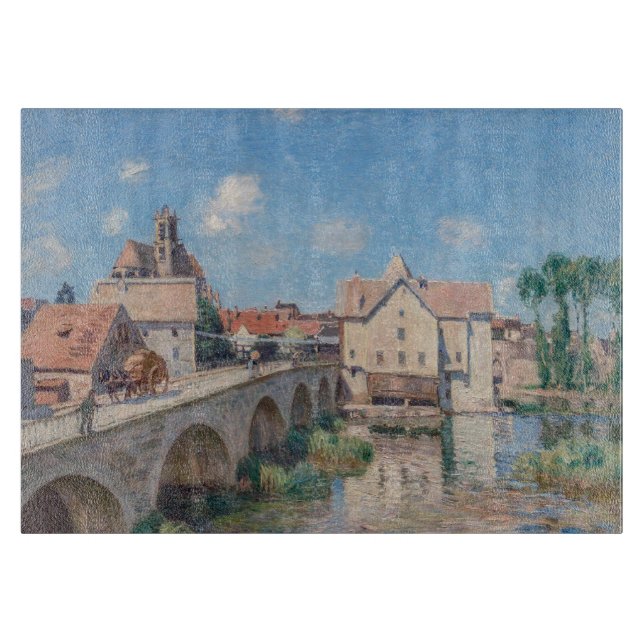 Planche À Découper OEuvre d'Alfred Sisley - Le Pont de Moret (Devant)