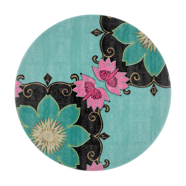 Planche À Découper Office japonais de charcuterie Art Nouveau Rosette (Devant)