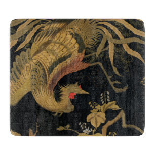 Planche À Découper Oiseau de coq d'or Classique japonais Antique