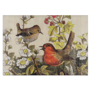 Planche À Découper Oiseaux de printemps Robin Oiseaux rouges
