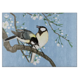 Planche À Découper Oiseaux et fleurs de cerisiers Ohara Koson