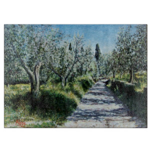 PLANCHE À DÉCOUPER OLIVIERS EN TOSCANE DE RIMAGGIO