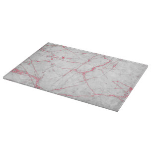 Planche À Découper Or rose et marbre blanc