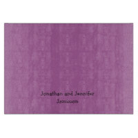 Orchidée violet Nom personnalisé Verre 