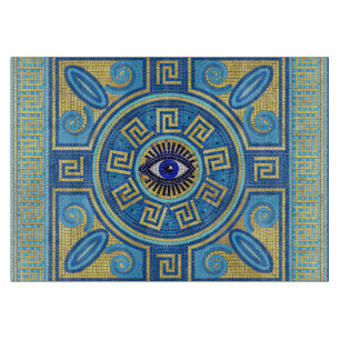 Planche À Découper Ornement en mosaïque de l'oeil maléfique