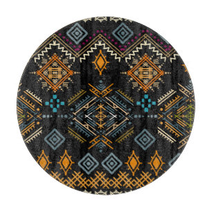 Planche À Découper Ornement ethnique Boho Motif sans couture