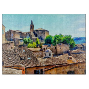 Planche À Découper Orvieto Italie Hillside