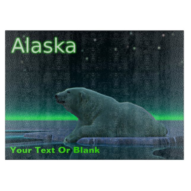 Planche À Découper Ours polaire à bord de glace (Devant)