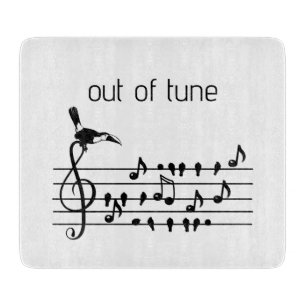 Planche À Découper Out of Tune, toucan rejoignant les oiseaux chanteu
