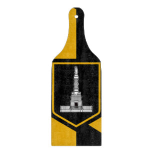 Planche À Découper Pagaie à découper en verre avec le drapeau Baltimo