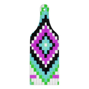 Planche À Découper Pagaie Tribal Purple Verre
