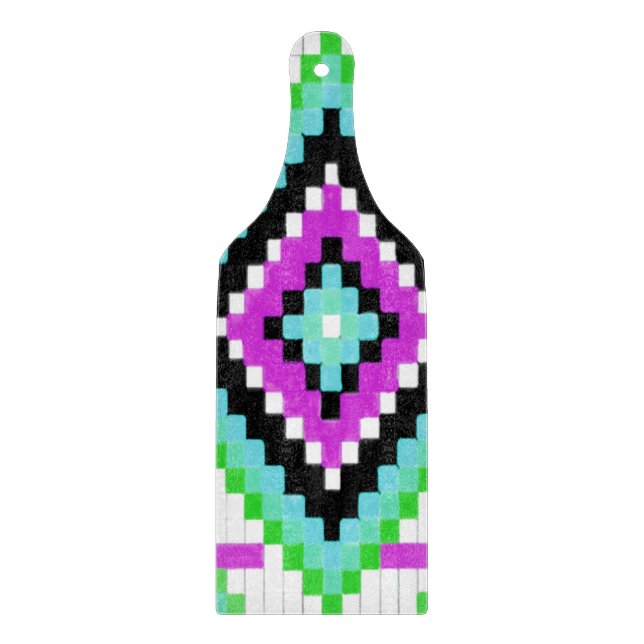 Planche À Découper Pagaie Tribal Purple Verre (Devant)