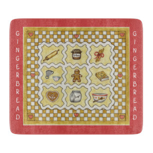 Planche À Découper Pain d'épices Cookies Cuisine Cadeau