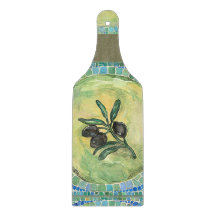 Palette en verre décorative de hachoir de "olives"