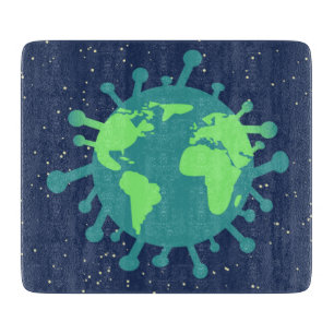 Planche À Découper Pandémie globale (Particule virale) (Infection vir