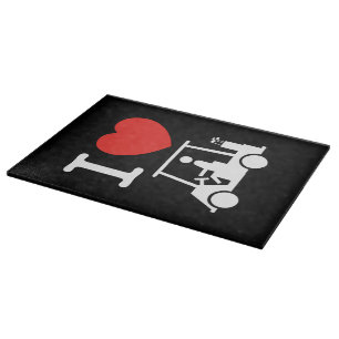 Planche À Découper Panier de golf I Heart (Love)