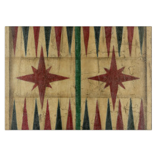 Planche À Découper Panneau antique de jeu de backgammon par le