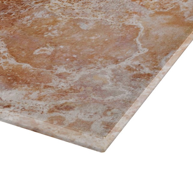 Planche À Découper Panneau de coupe en verre Motif en pierre naturell (Coin)