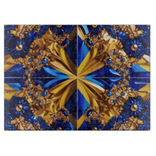 Planche À Découper Panneau de découpe en verre avec les couleurs suéd