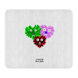Planche À Découper Panneau de découpe en verre de Heart Fuzzies