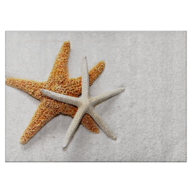 Planche À Découper Panneau de découpe en verre de poisson-Starfish (Devant)