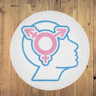Planche À Découper Panneau de découpe en verre de Symbole Trans Pride