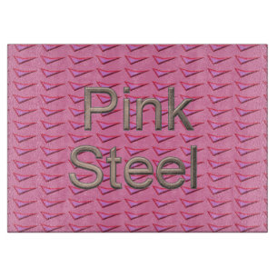 Planche À Découper Panneau de découpe en verre en acier rose